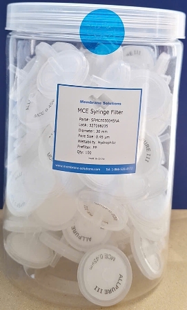 Đầu Lọc Syringe CA Vô Trùng SuperPure 0.45μm, 30mm (SFCA030045S)